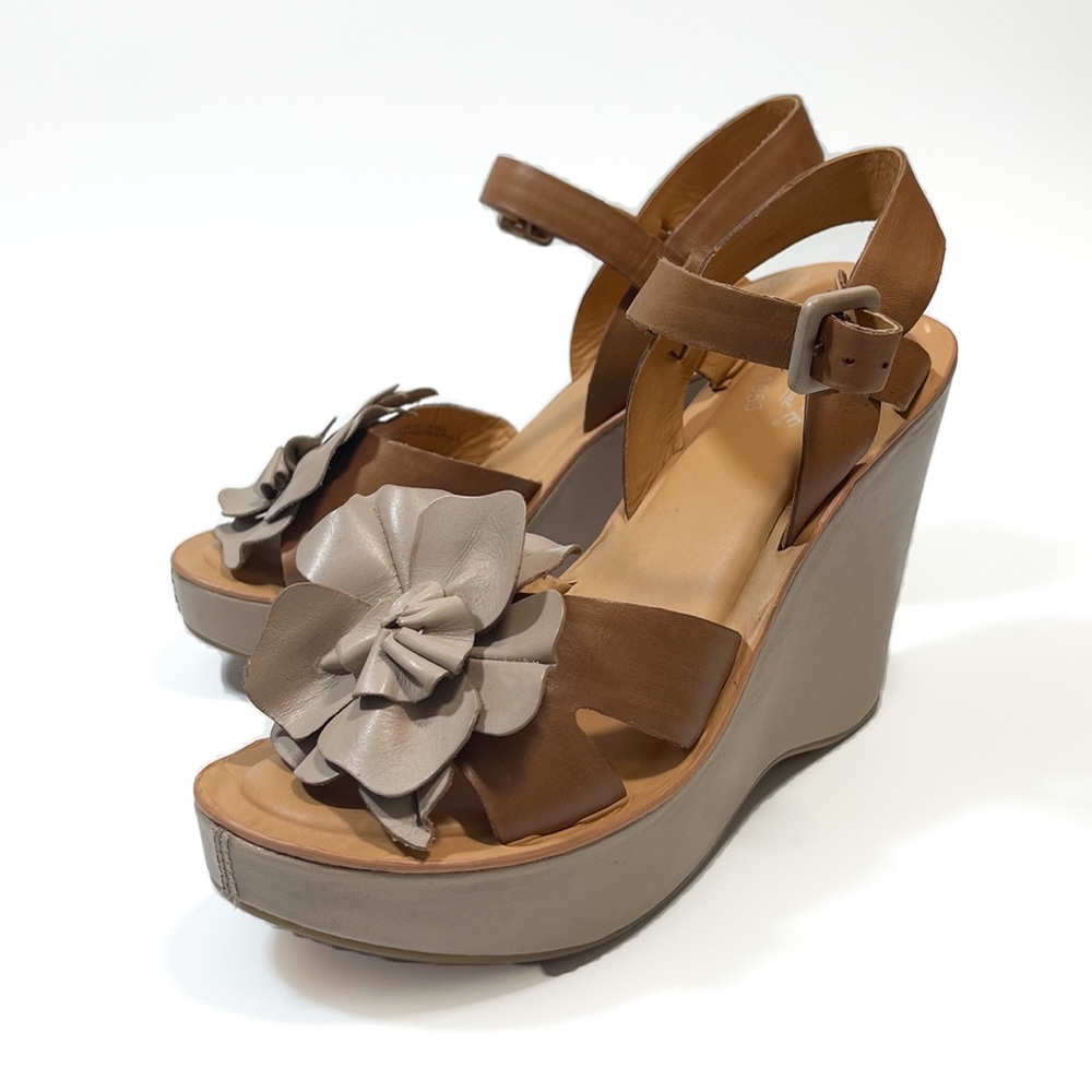 NWOB Kork-Ease Platform Leather Wedge Sandal 9